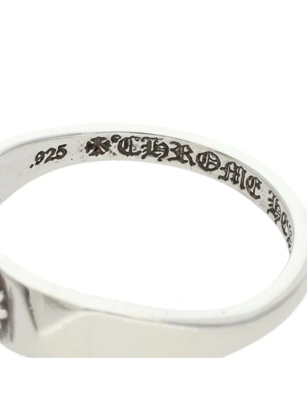 Chrome Hearts Bubblgm Pyramid Pls Bubble Gum Plus Silver Ring